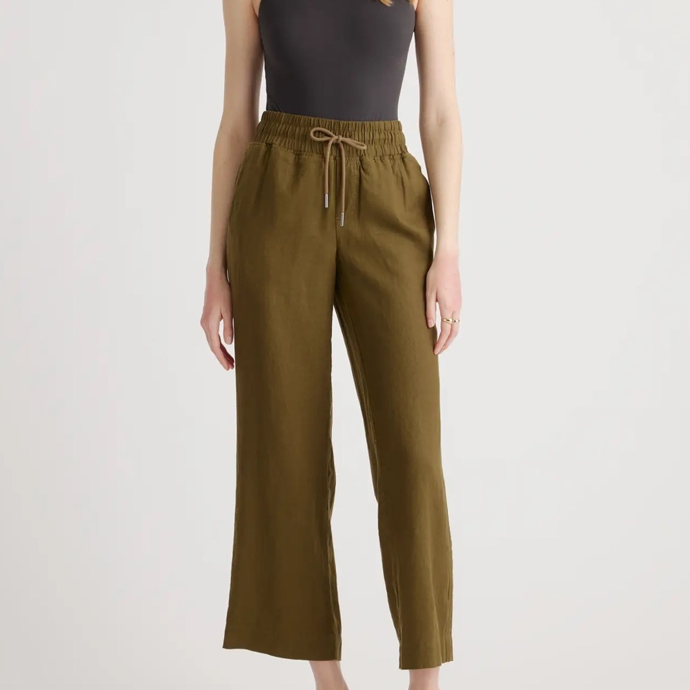 Quince Wide Leg Linen Pants - S
